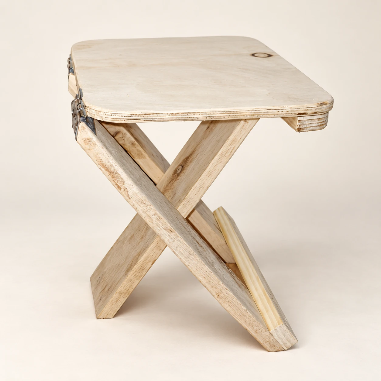 Handmade Folding Wooden Stool