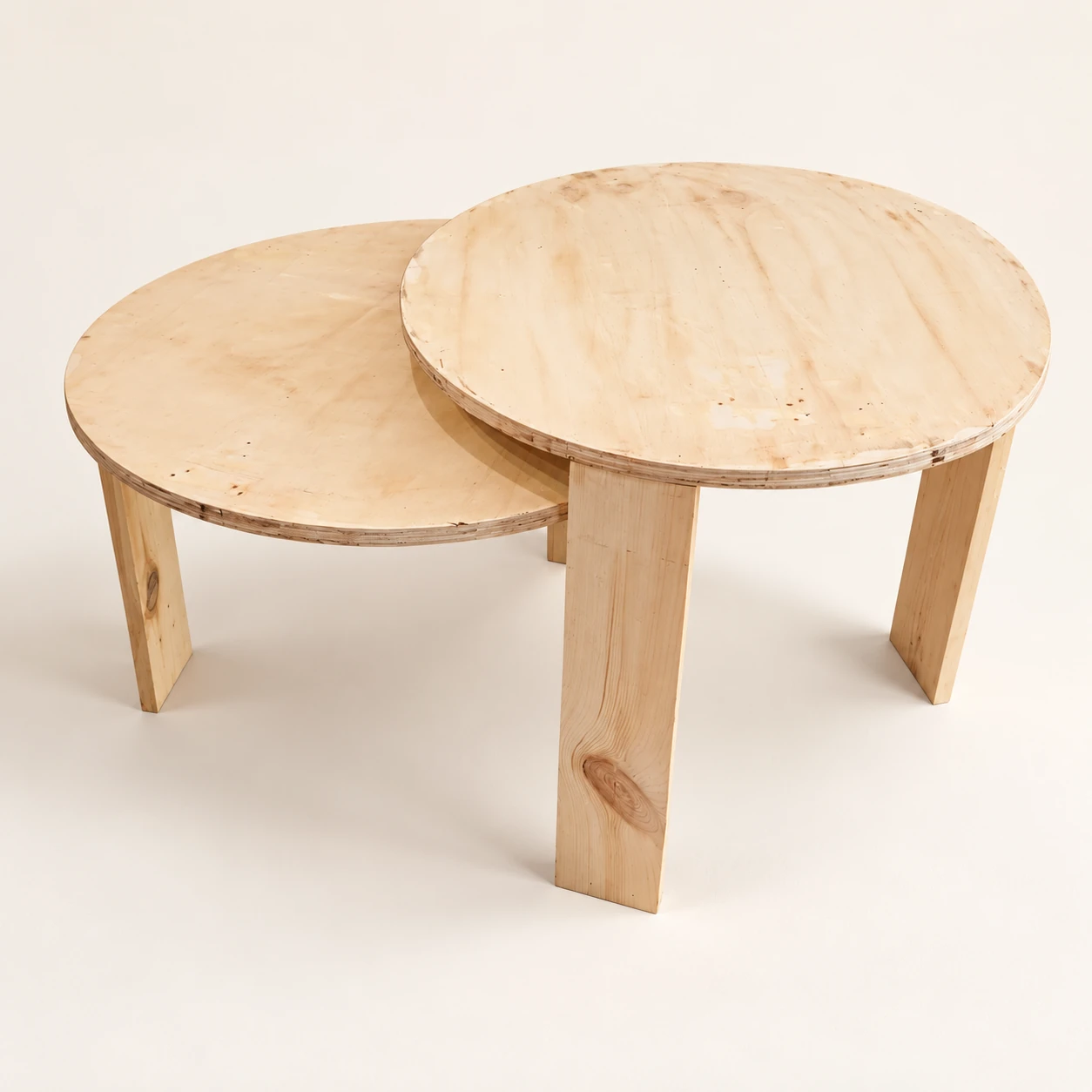 Mbejembeje — Handmade natural wood nesting tables